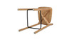 Sven 26.5" Modern Minimalist Low Back Wood Counter Stool, Natural Blonde