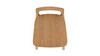 Sven 26.5" Modern Minimalist Low Back Wood Counter Stool, Natural Blonde