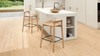 Sven 26.5" Modern Minimalist Low Back Wood Counter Stool, Natural Blonde