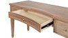 Dauphin 55" 3-Drawer Wood Executive Desk, Natural Brown