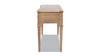 Dauphin 55" 3-Drawer Wood Executive Desk, Natural Brown