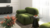 Marcel 36" Bubble Modular Modern Lounge Arm Chair, Olive Green