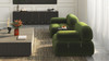 Marcel 36" Bubble Modular Modern Lounge Arm Chair, Olive Green