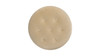 Yolanda 24" Round Upholstered Accent Ottoman, Fawn Brown