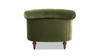 La Rosa Victorian Tufted Upholstered Accent Chair, Olive Green