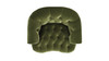 La Rosa Victorian Tufted Upholstered Accent Chair, Olive Green