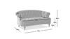 La Rosa Victorian Chesterfield Loveseat, Olive Green