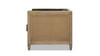 Georgia 34" Cane Rattan Tuxedo Armchair, Olive Green