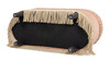 Serena 38" Oval Storage Bench Ottoman, Peach Orange