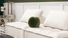 Luna 12" Round Sphere Accent Ball Throw Pillow, Olive Green