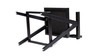 Milan 25.5" Modern Resin Webbing Back Counter Stool with Arms, Set of 3, Ebony Black Bouclé