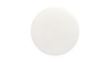 Bali 37" Round Upholstered Cocktail Ottoman with Natural Wood Base, Ivory White Bouclé