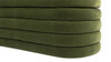 Fuji 49" Upholstered Oval Storage Bench, Olive Green