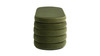 Fuji 49" Upholstered Oval Storage Bench, Olive Green