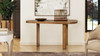 Melvin 60" Modern Oak Oblong Oval Console Desk, Café Brown