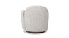 Duo 31.5" RAF One-Arm Swivel Accent Chair, Multi-Greige Beige