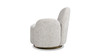 Duo 31.5" RAF One-Arm Swivel Accent Chair, Multi-Greige Beige