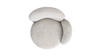 Duo 31.5" RAF One-Arm Swivel Accent Chair, Multi-Greige Beige
