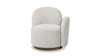 Duo 31.5" RAF One-Arm Swivel Accent Chair, Multi-Greige Beige