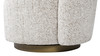 Duo 31.5" RAF One-Arm Swivel Accent Chair, Multi-Greige Beige