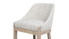 Newport 26.5" Coastal Curved Back Upholstered Counter Stool, Two-Tone Neutral Gray