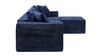 Brenley 110.5" RAF Sofa-in-a-Box Sectional Sofa, Twilight Navy Blue