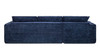 Brenley 110.5" RAF Sofa-in-a-Box Sectional Sofa, Twilight Navy Blue