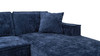 Brenley 110.5" RAF Sofa-in-a-Box Sectional Sofa, Twilight Navy Blue