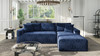 Brenley 110.5" RAF Sofa-in-a-Box Sectional Sofa, Twilight Navy Blue