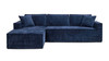 Brenley 110.5" LAF Sofa-in-a-Box Sectional Sofa, Twilight Navy Blue