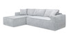 Brenley 110.5" LAF Sofa-in-a-Box Sectional Sofa, Ash Gray