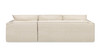 Brenley 110.5" RAF Sofa-in-a-Box Sectional Sofa, Porcelain Light Beige