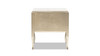 Helena 25" 2-Drawer Storage Side Table, Natural Birch Brown & Soft Gold