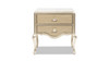 Helena 25" 2-Drawer Storage Side Table, Natural Birch Brown & Soft Gold