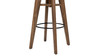 Spencer Minimalist Oak Wood Adjustable Bar Counter Stool, Walnut Brown