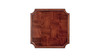 Mabel 19" Elegant Wood Turned Pedestal Side Table, Rich Walnut