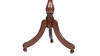 Mabel 19" Elegant Wood Turned Pedestal Side Table, Rich Walnut