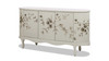 Florence 69" Hand Painted Lacquered Credenza, Taupe Gray