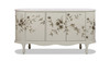 Florence 69" Hand Painted Lacquered Credenza, Taupe Gray