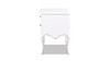 Court 23.5" Wide Edwardian Storage Side Table, Soft White