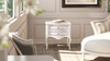 Court 23.5" Wide Edwardian Storage Side Table, Soft White