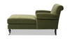 Alana Lawson Chaise Lounge Chair, Olive Green