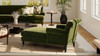 Alana Lawson Chaise Lounge Chair, Olive Green