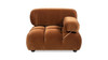 Marcel 36" Bubble Modular Modern Lounge Arm Chair, Burnt Orange