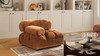 Marcel 36" Bubble Modular Modern Lounge Arm Chair, Burnt Orange