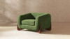 Alpine 44" Sherpa Arm Chair, Moss Green Fleeced Teddy