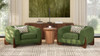 Alpine 44" Sherpa Arm Chair, Moss Green Fleeced Teddy