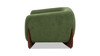 Alpine 44" Sherpa Arm Chair, Moss Green Fleeced Teddy