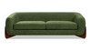 Alpine 90.5" Sherpa Sofa, Moss Green Fleeced Teddy