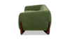 Alpine 90.5" Sherpa Sofa, Moss Green Fleeced Teddy